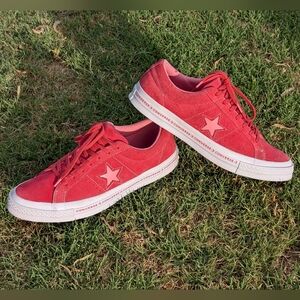 Converse One Star Ox Low Paradise Pink/Geranium Pink Men Size 9.5 Women's 11.5